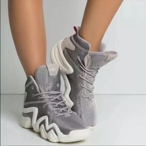 Adidas crazy ADV metallic gray high sneakers 8